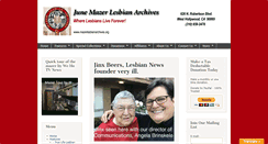 Desktop Screenshot of mazerlesbianarchives.org